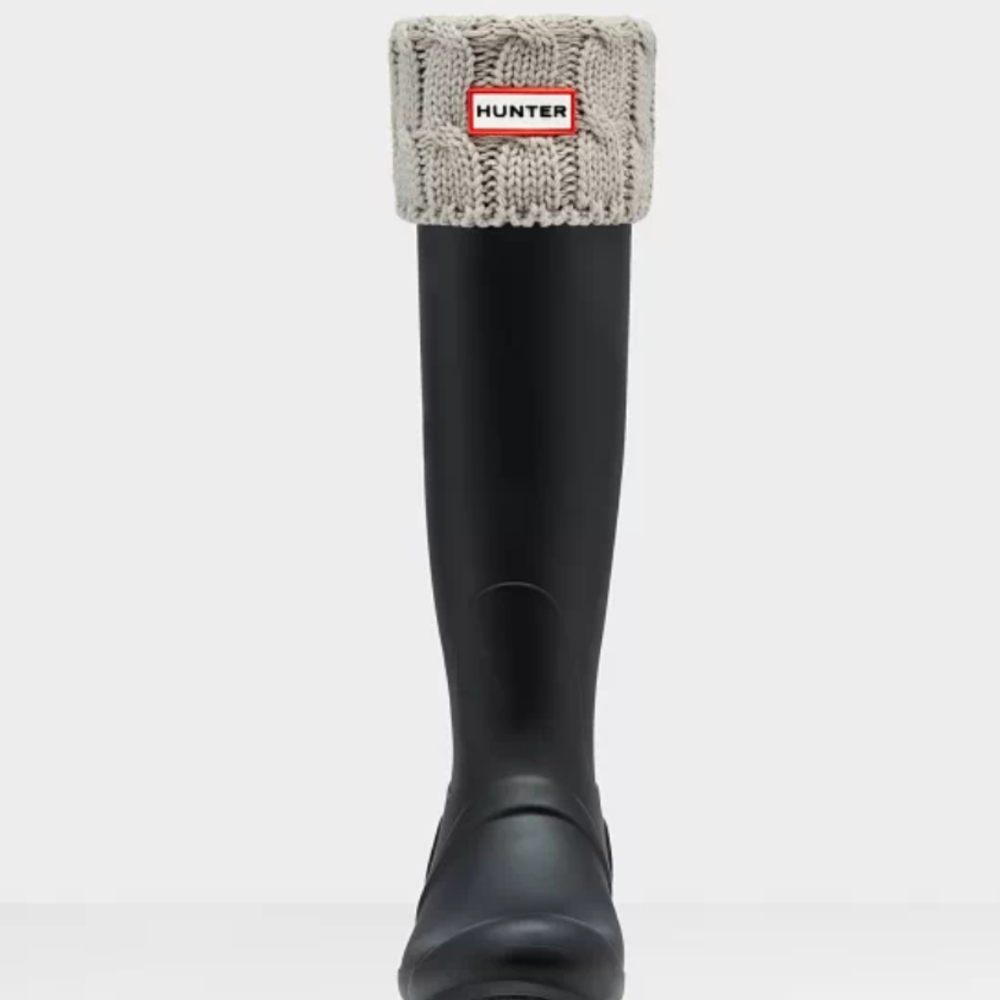 Hunter 6 Stitch Cable Knitted Cuff Short Boot Socks....Large ..NWT - Picture 1 of 5